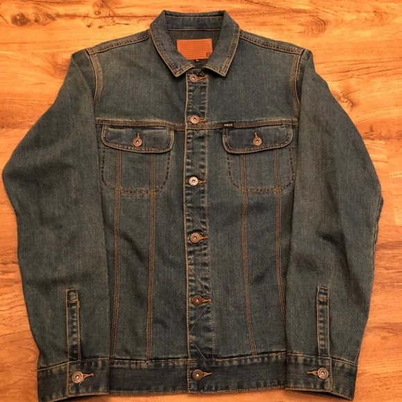 matix denim jacket